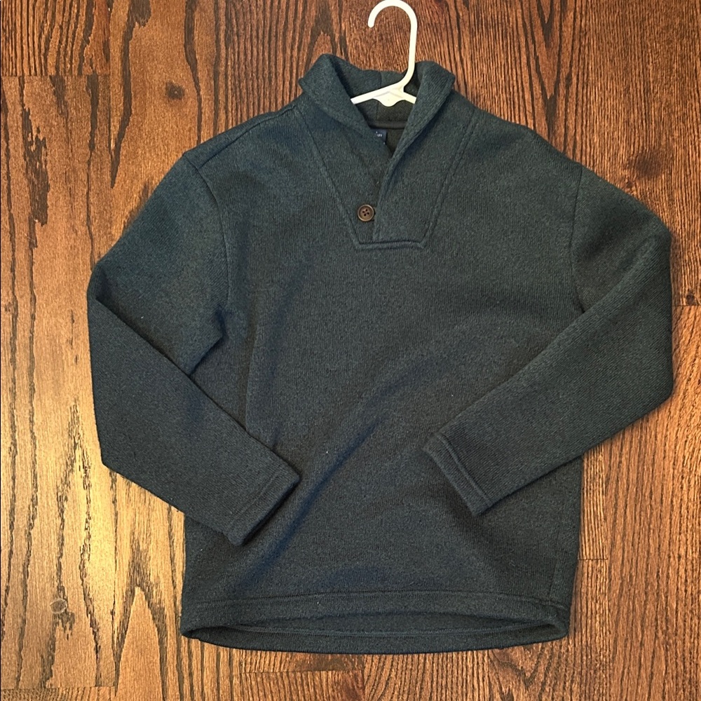 Green Shawl Collar Sweater